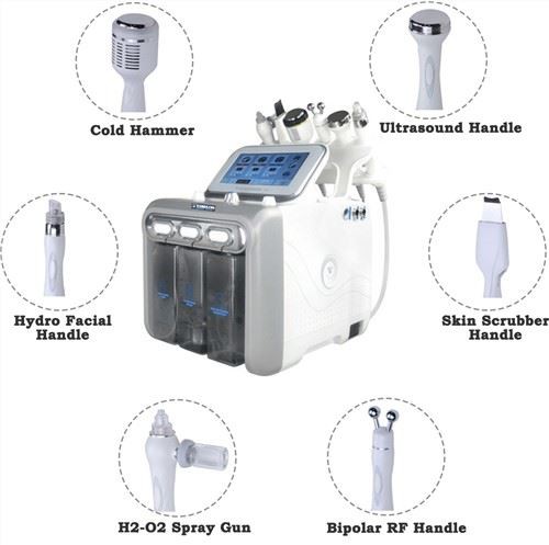 Máquina de tratamento facial hidrafacial H2O2