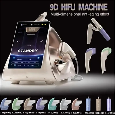 Máquina de ultrassom focalizada de alta intensidade 9D Hifu